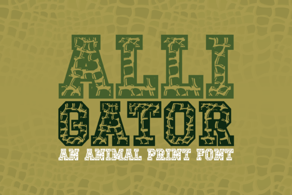 Alligator Font: A Playful Display Font for Handmade Creators