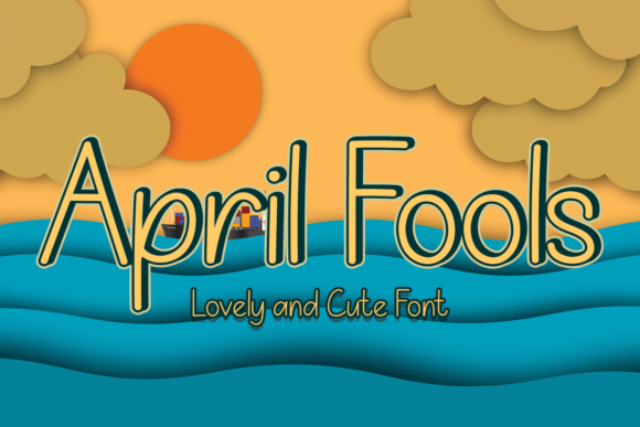 April Fools Display Font for Handmade Creatives