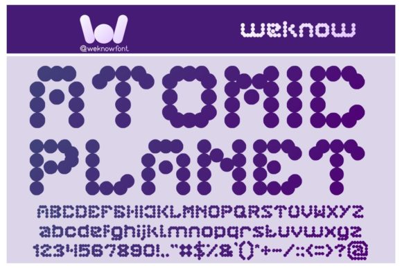 Atomic Planet Display Font for Creative Makers
