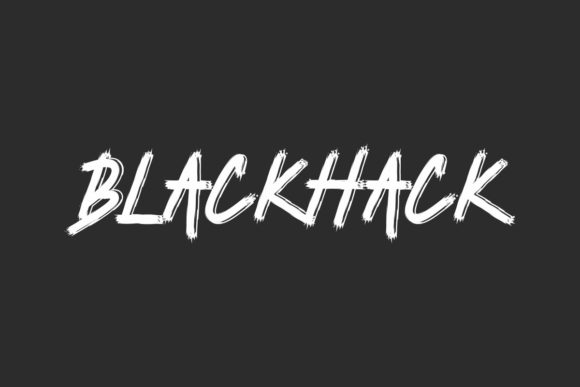 Blackhack Display Font for Handmade Branding