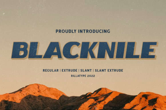 Blacknile: A Bold, Rough-Textured Display Font for Editorial Impact