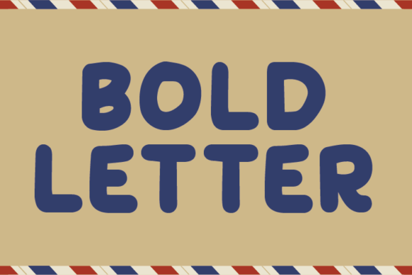 Bold Letter Display Font for Creative Branding