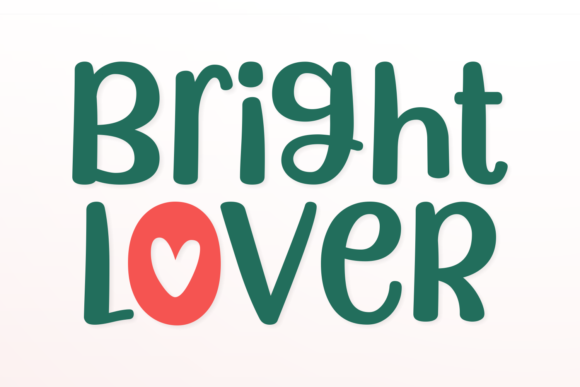 Bright Lover Font: A Playful Display Font for Small Business Branding