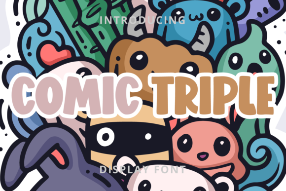 Comic Triple Display Font for Elegant Branding