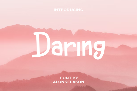 Daring: A Cool and Bold Display Font for Editorial Impact