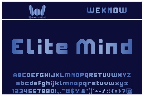 Elite Mind: A Techno-Bold Display Font for Editorial Impact