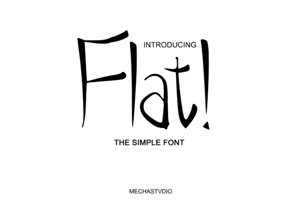 Flat Font: A Japanese-Styled Display Typeface for Sharp Brand Clarity