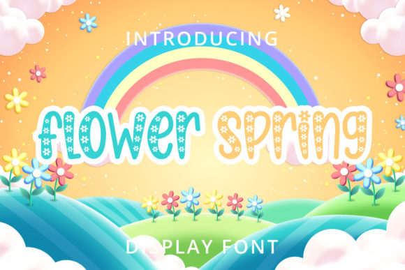 Flower Spring Display Font for Friendly, Playful Web Typography