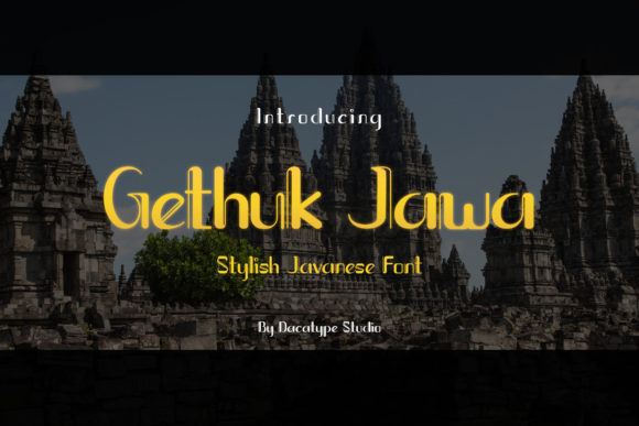 Gethuk Jawa Font for Authentic Brand Identity