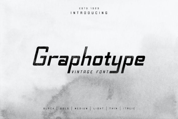 Graphotype: A Robotic Bold Display Font for Crafters