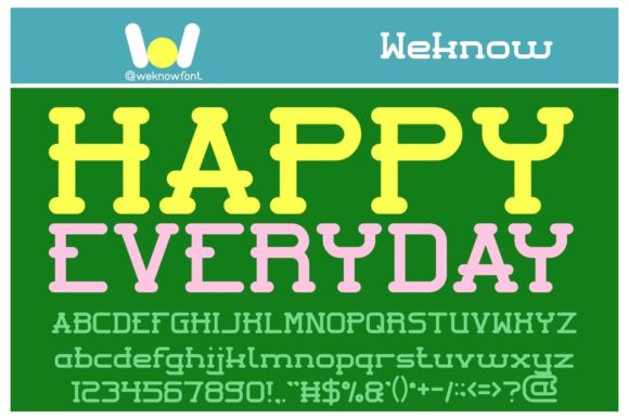 Happy Everyday Font for Bold, Recognizable Campaign Headlines