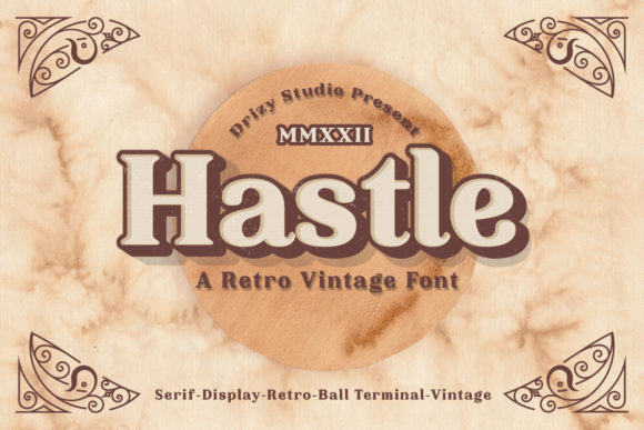Hastle Font: Vintage Serif Display for Campaign Clarity