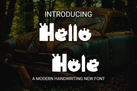 Hello Hole: A Quirky Display Font for Editorial Impact