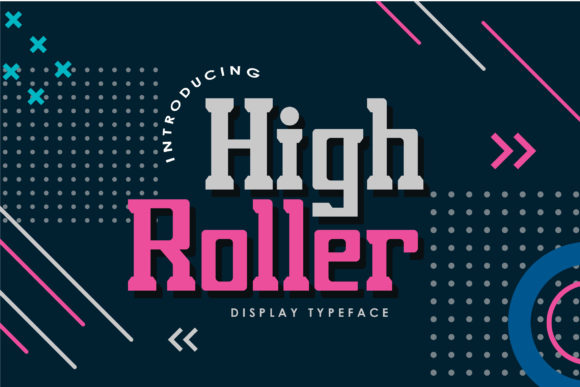 High Roller: A Bold, Squared Display Font for Editorial Impact