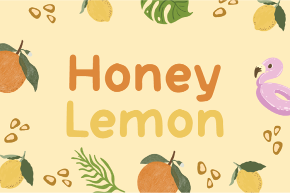 Honey Lemon Display Font for Scroll-Stopping Visuals