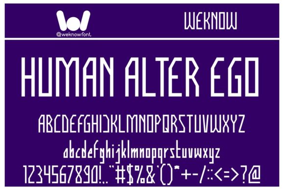 Human Alter Ego: A Squared, Neat Display Font for High-Impact Branding