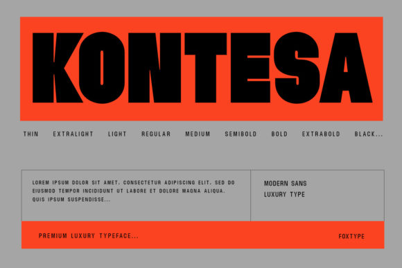 Kontesa Display Font for Bold Campaign Headlines