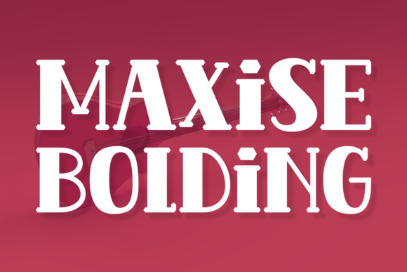 Maxise Bolding: Bold, Thick Display Font for Crafters & Sellers