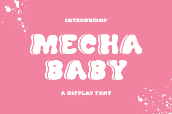 Mecha Baby Display Font for Playful Brand Campaigns