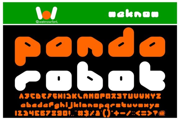 Panda Robot Display Font for Bold Brand Identity