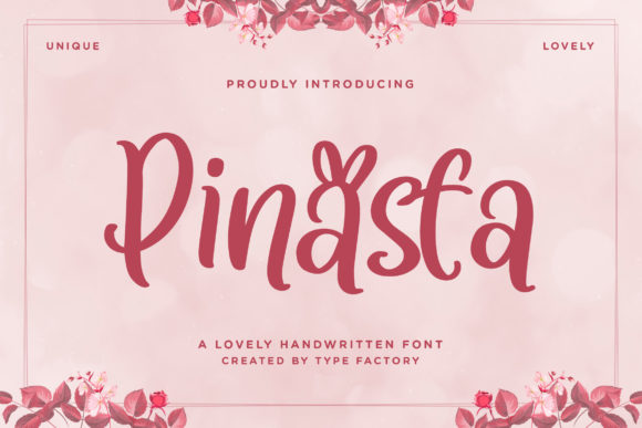 Pinasta Handwritten Font for Small Business Branding