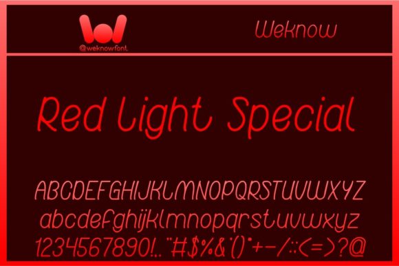 Red Light Special: A Script Handwritten Display Font for Editorial Design