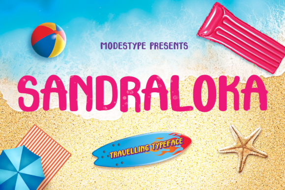 Sandraloka Font: A Friendly Display Typeface for Kids’ Parties & School Projects