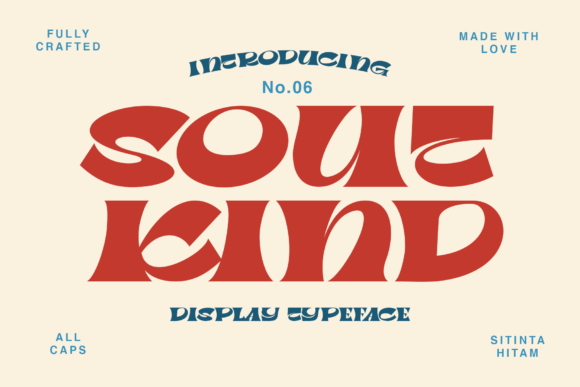 Soutkind Display Font for Bold Handmade Branding