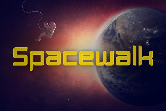 Spacewalk Font: Bold Square Display Typeface for Makers