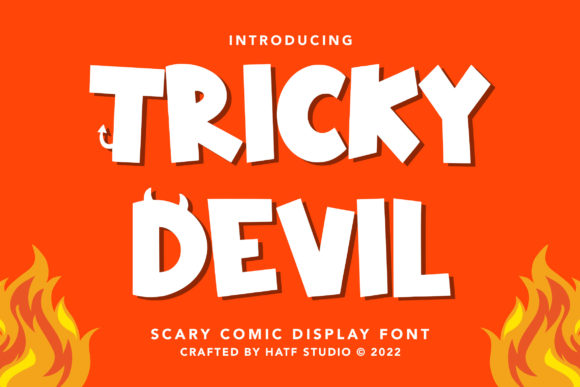 Tricky Devil: A Scary Comic Display Font That Elevates Real Branding
