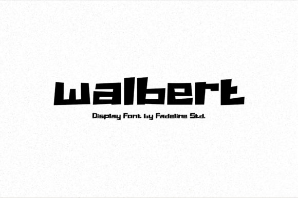 Walbert: A Bold Display Font for Modern Digital Brands