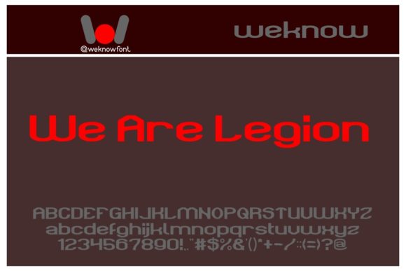 We Are Legion Display Font Review for Bold Branding